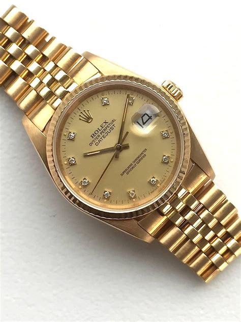 rolex 18k yellow gold ladies oyster perpetual datejust|Rolex Datejust 31 yellow gold.